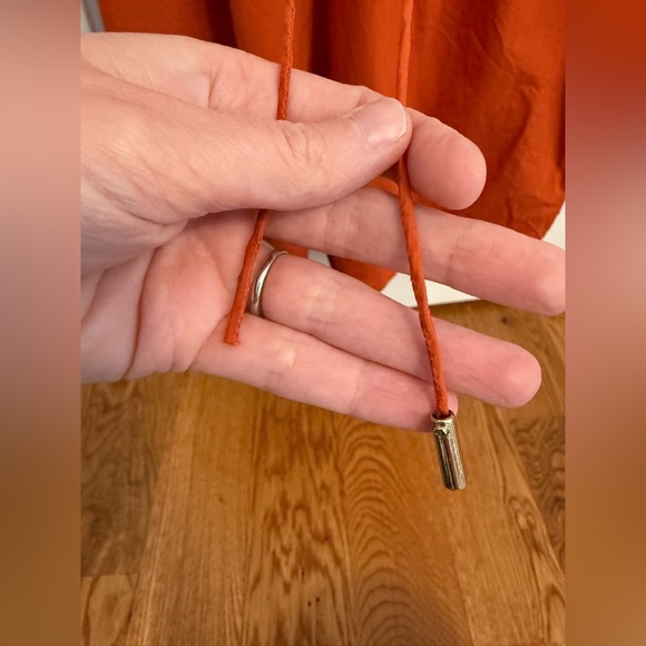 Anna Cate Abigail Puff Sleeve Blouse in Sienna Burnt Orange Medium STAIN - Picture 4 of 11